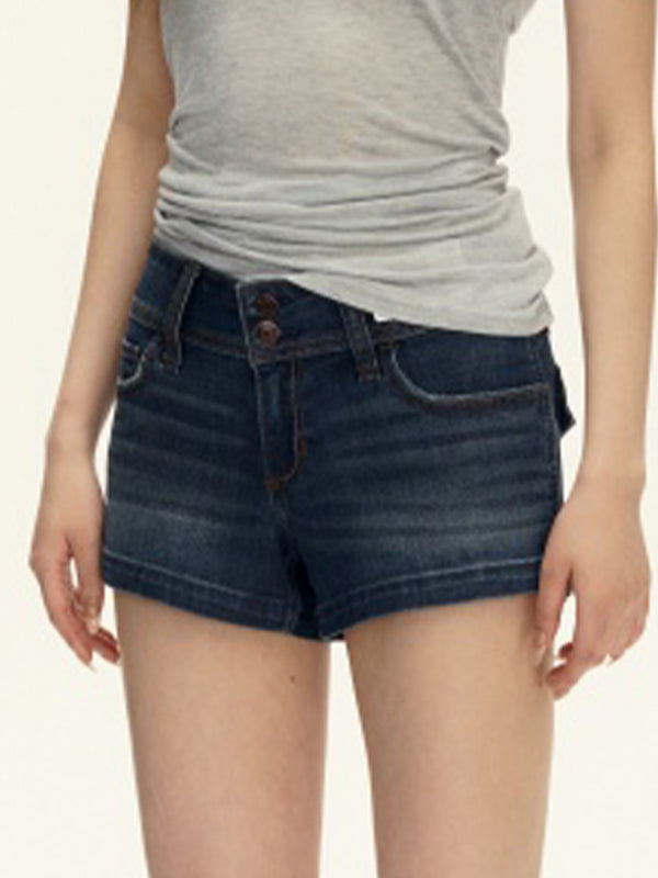 Spice Girls Low Waisted Hot Pants Denim Shorts