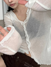 Gentle Wind Wood Ear Cardigan