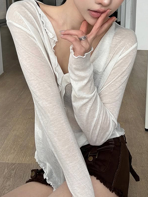 Gentle Wind Wood Ear Cardigan