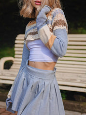 Retro Hot Girl Stripes Long Sleeve