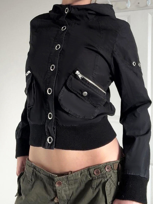 Personalised Workwear Style Stand-Up Collar Jacket