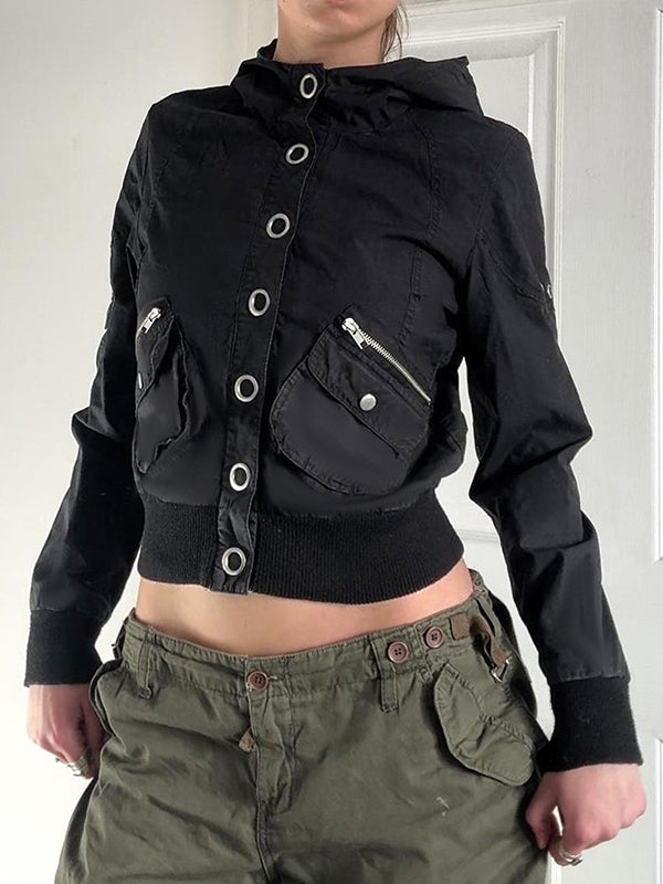 Personalised Workwear Style Stand-Up Collar Jacket