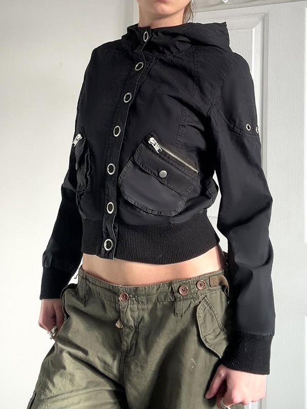 Personalised Workwear Style Stand-Up Collar Jacket