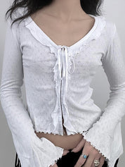 Lace Edging Cardigan