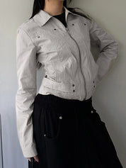 Workwear-Style Basic Solid Colours Jacket