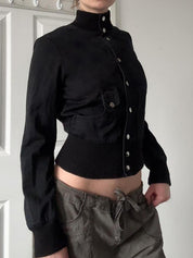 Solid Colour Slim Fit Fashionable Jacket