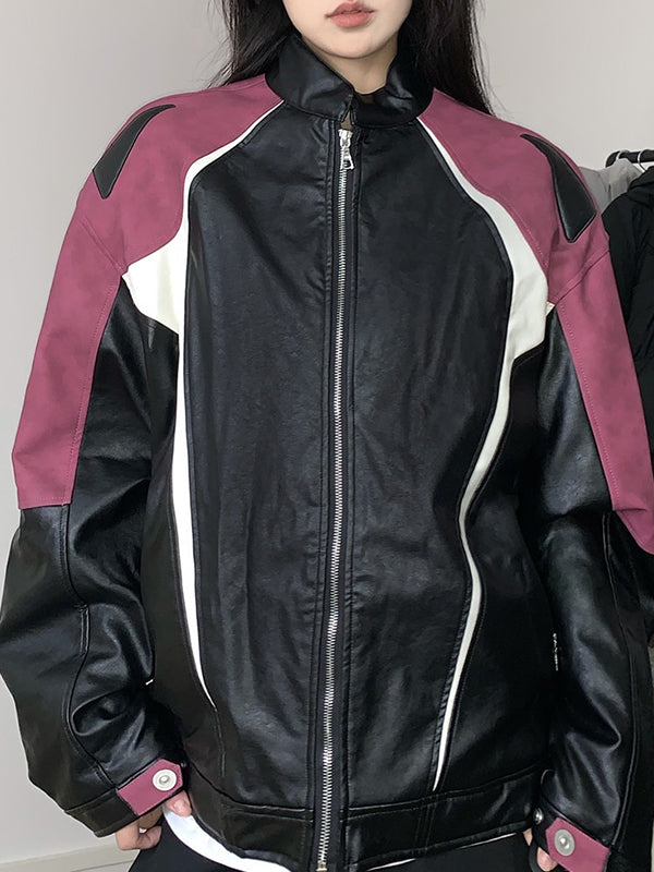 American Colour-Blocking Jacket