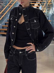 Cropped Denim Jacket