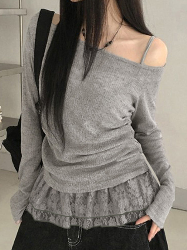 Solid-Coloured Slim-Fit Long Sleeve