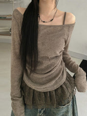 Solid-Coloured Slim-Fit Long Sleeve