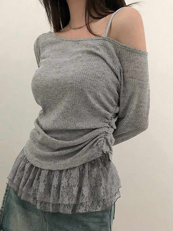 Solid-Coloured Slim-Fit Long Sleeve