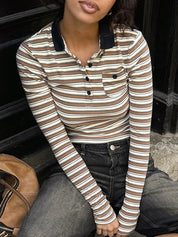 Leisure-Fit Figure-Flattering Long Sleeve