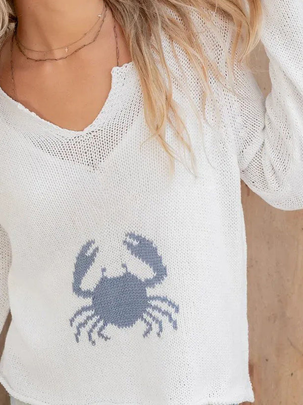 Jacquard Crab Long Sleeve