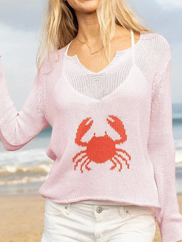 Jacquard Crab Long Sleeve