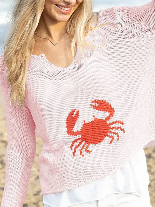 Jacquard Crab Long Sleeve