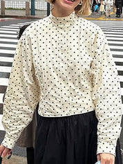 Sweet And Stylish Polka Dots Jacket