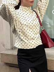 Sweet And Stylish Polka Dots Jacket