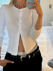 Textured Jacquard Cardigan