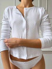 Textured Jacquard Cardigan