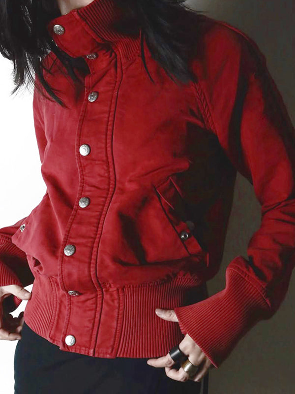 Personalised Stand-Collar Motorcycle Jacket Jacket