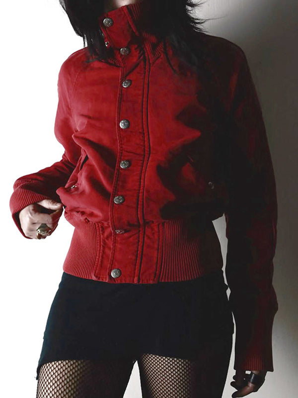 Personalised Stand-Collar Motorcycle Jacket Jacket