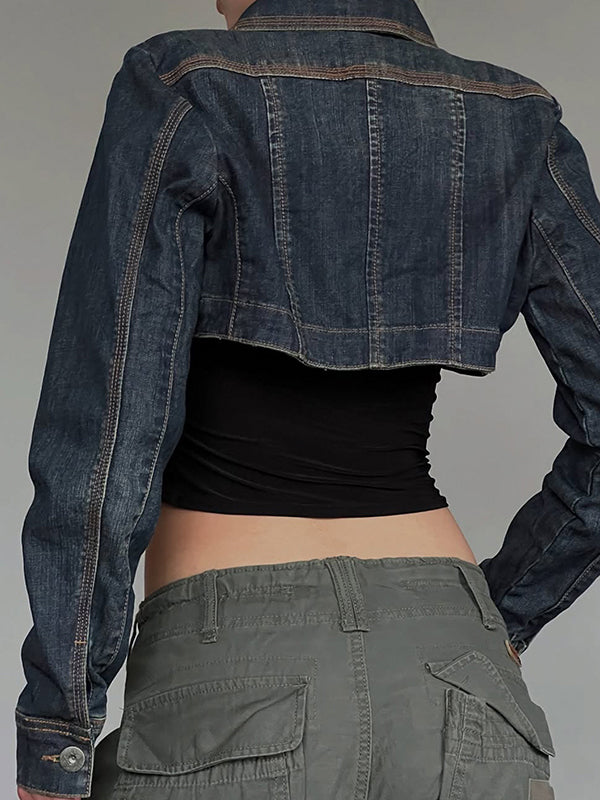 Retro-Washed Chav Style Jacket