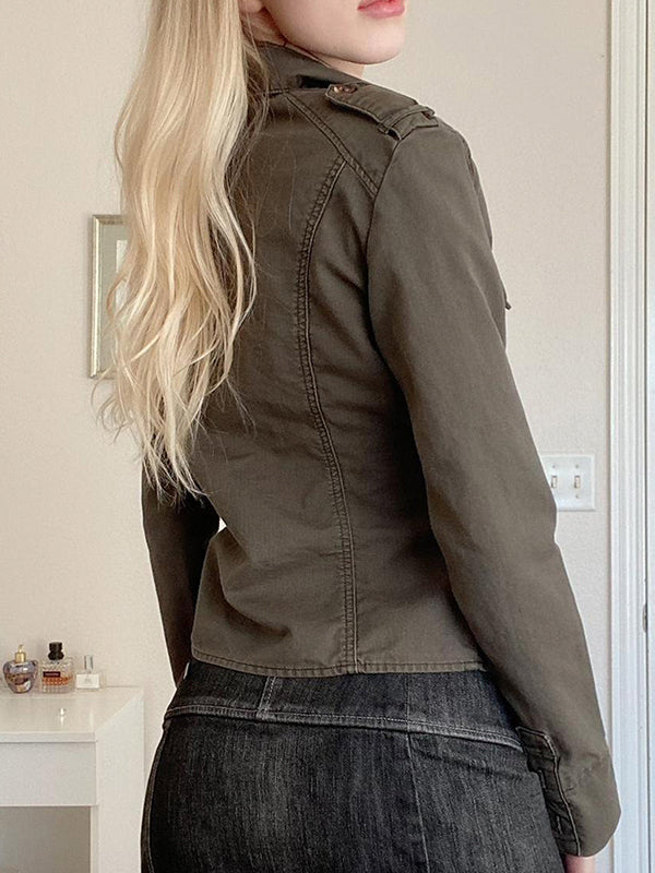 Patchwork Workwear Style Jacket