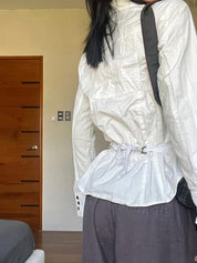 Industrial-Style Metal Stud Pockets Jacket