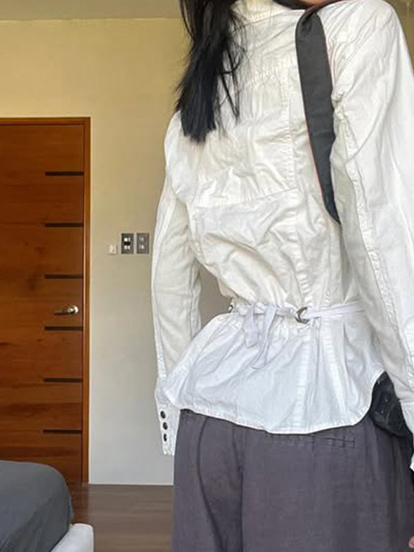 Industrial-Style Metal Stud Pockets Jacket