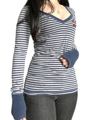 Comfortable Wind Stripes Long Sleeve