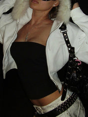 Fur Patchwork Jacket