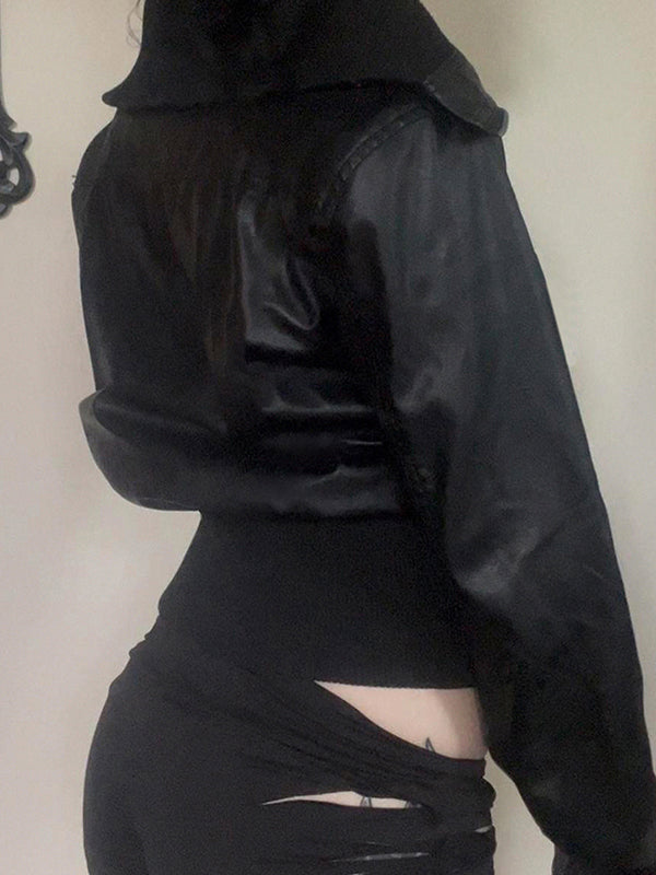 Retro Workwear Zipper Jacket