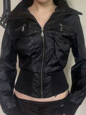 Retro Workwear Zipper Jacket