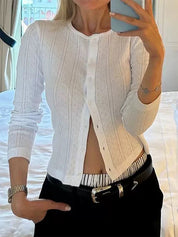 Openwork Lace Pure Cotton Cardigan