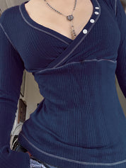 Solid-Coloured Minimalist Textures Long Sleeve