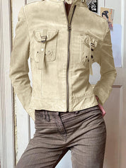American-Style Utility Pockets Jacket