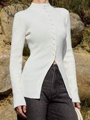 Single-Row Threaded Fastener Cardigan