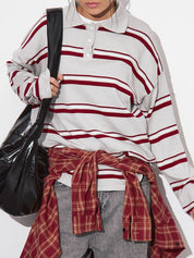 Lapel Knit Long Sleeve