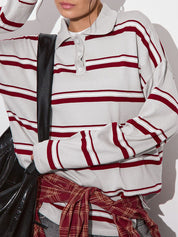 Lapel Knit Long Sleeve