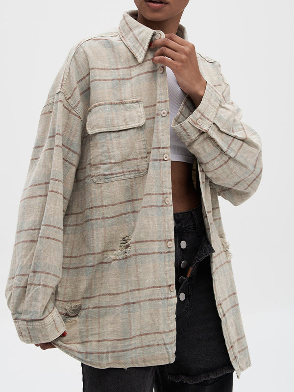 Vintage Distressed Brushed Finish Jacket