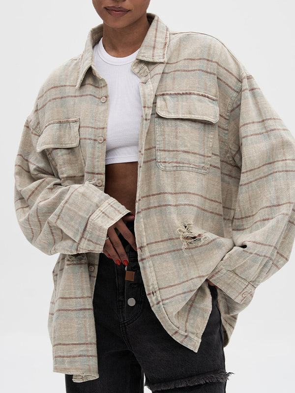 Vintage Distressed Brushed Finish Jacket