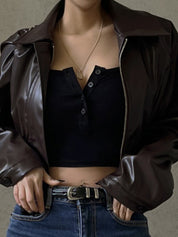 Retro-Inspired Lapel Jacket