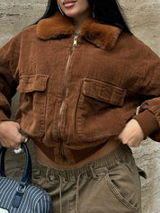 Fleece-Lined Corduroy Jacket