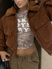 Fleece-Lined Corduroy Jacket