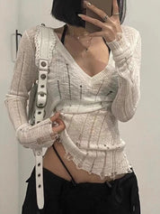 Spicy Girl Lace-Up Long Sleeve