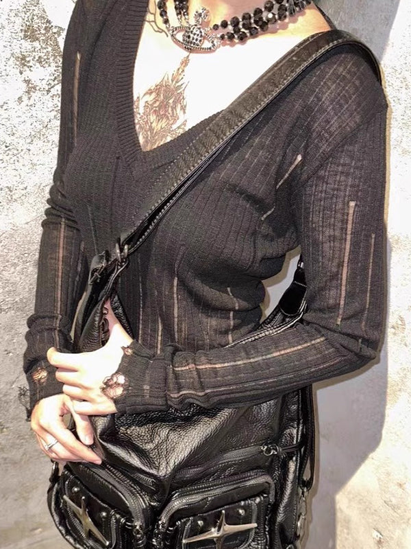 Spicy Girl Lace-Up Long Sleeve