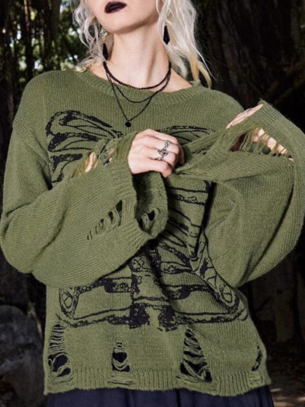 Skeletal Individuality Trend Long Sleeve