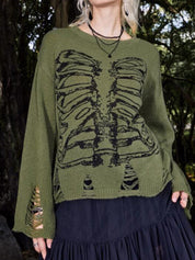 Skeletal Individuality Trend Long Sleeve