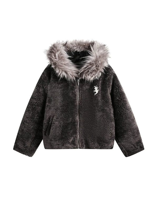 Portrait Embroidery Print Jacket