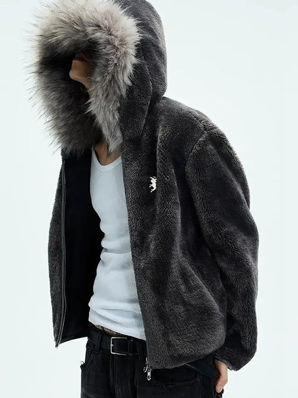 Portrait Embroidery Print Jacket